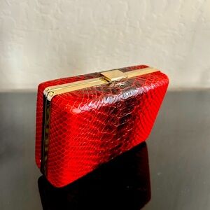 Banana republic red clutch